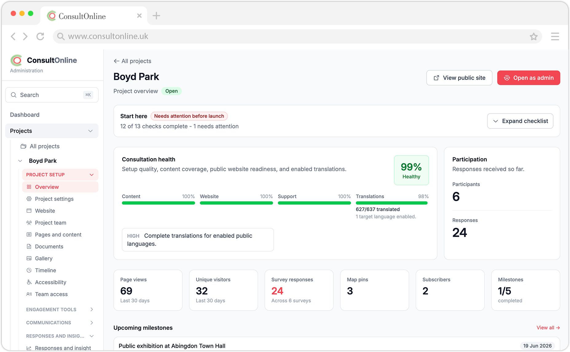 Consult-Online-Dashboard
