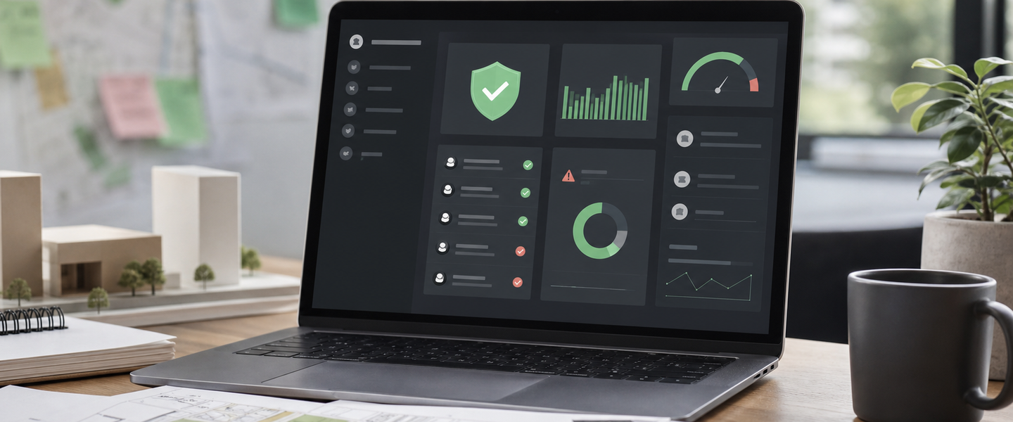 Consultation integrity dashboard showing verification checks, response signals and planning documents